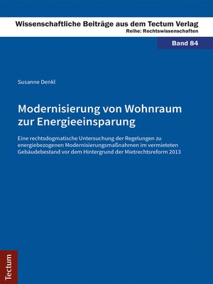 cover image of Modernisierung von Wohnraum zur Energieeinsparung